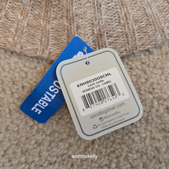 NWT San Diego Hat Co. Fuzzy Angora-blend Bucket Hat Cape Horn Camel - Picture 6 of 15